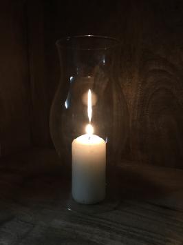 Windlicht glas voor kaarsen of reserve deel voor houders
