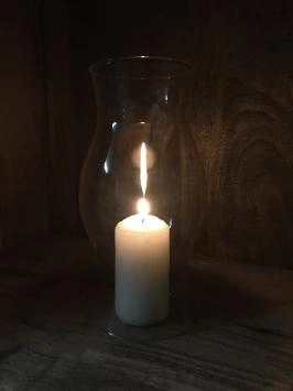 Windlicht glas voor kaarsen of reserve deel voor houders