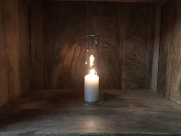 Windlicht glas voor kaarsen of reserve deel voor houders