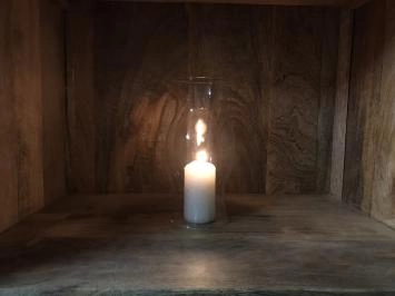 Windlicht glas voor kaarsen of reserve deel voor houders