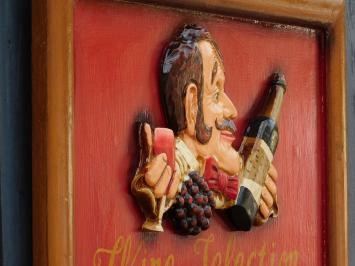 Wandbord hout met tekst: 