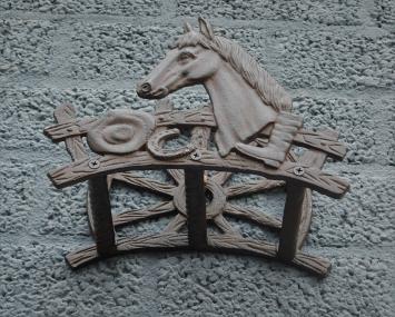Pferd - Wasserschlauchhalter aus Gusseisen - Landhausstil