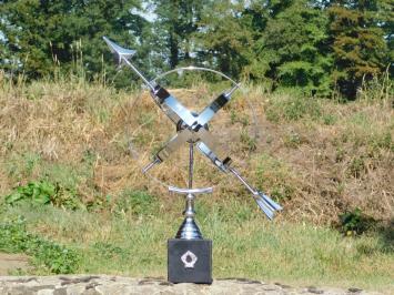Nickel-Sonnenuhr – Marmorsockel