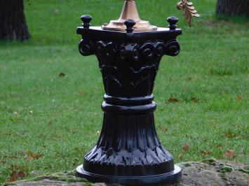 Sonnenuhr aus Messing – Sockel aus Aluminium - klassisch