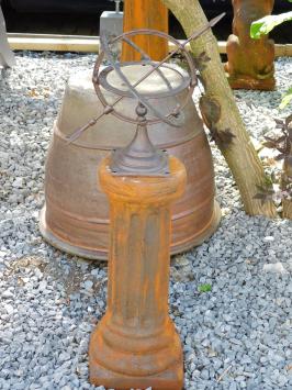 Gietijzeren zonnewijzer - klein klassiek model - bruin